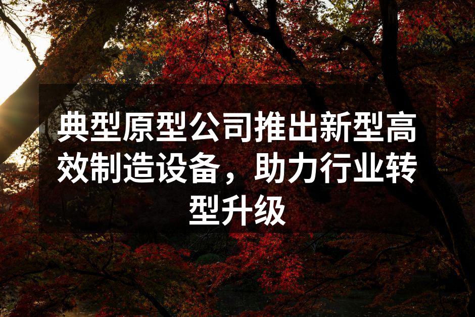 新型高效制造设备展示